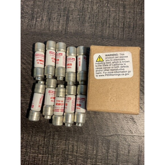 Mersen ATMR20 Box of 10 Amp-Trap Fuses, 600VAC, 20A FNFP 5/14/2024 - Picture 2 of 3